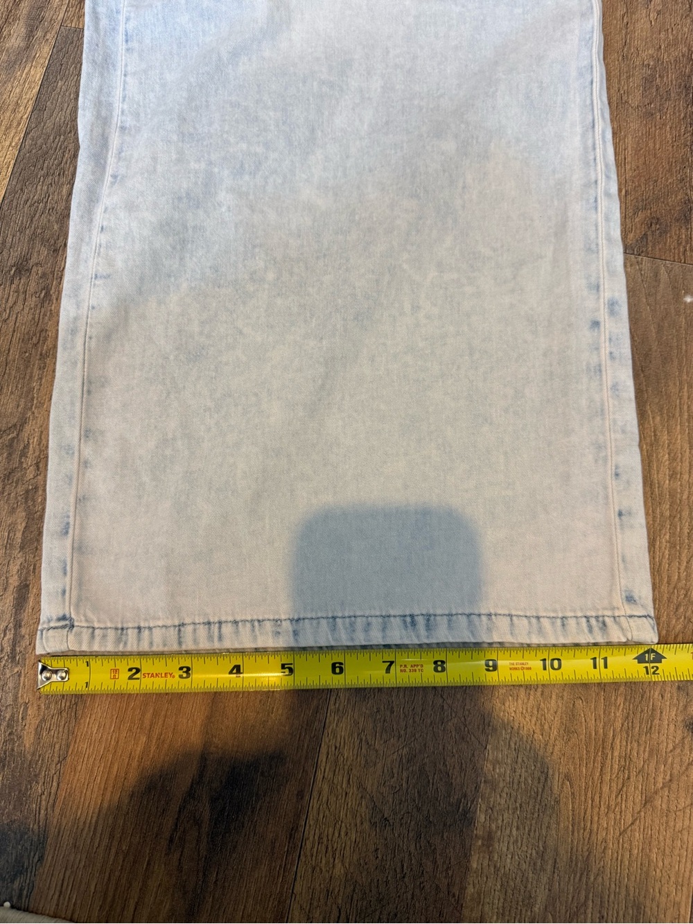 Michael Kors Light Blue Wide-Leg Drawstring Jeans size L - Picture 12 of 14